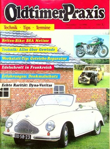 Deckblatt Oldtimer Praxis (12/1990)